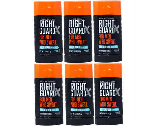 Right Guard Xtreme Defense Antiperspirant Deodorant Invisible Solid Stick, Arctic Refresh, 2.6 Ounce (Pack of 6) Beauty & Personal Care Right Guard
