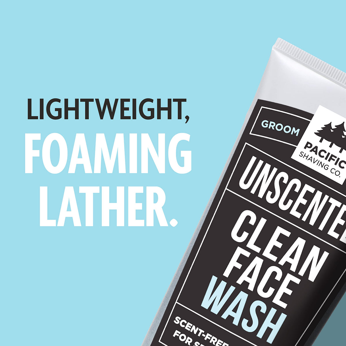 Pacific Shaving Company Clean Facial Wash - Unscented Gentle Face Cleanser with Sea Salt & Aloe Vera - Hydrating Men's Face Wash for Sensitive Skin (7 Beauty & Personal Care Pacific Shaving Company