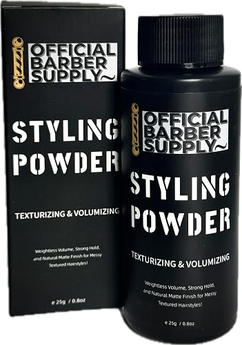 OFFICIAL BARBER SUPPLY Styling Powder for Men - Volumizing, Texturizing, & High Hold Hair Powder - Matte Finish, Lightweight, Easy to Apply, No Greasy Beauty & Personal Care OFFICIAL BARBER SUPPLY