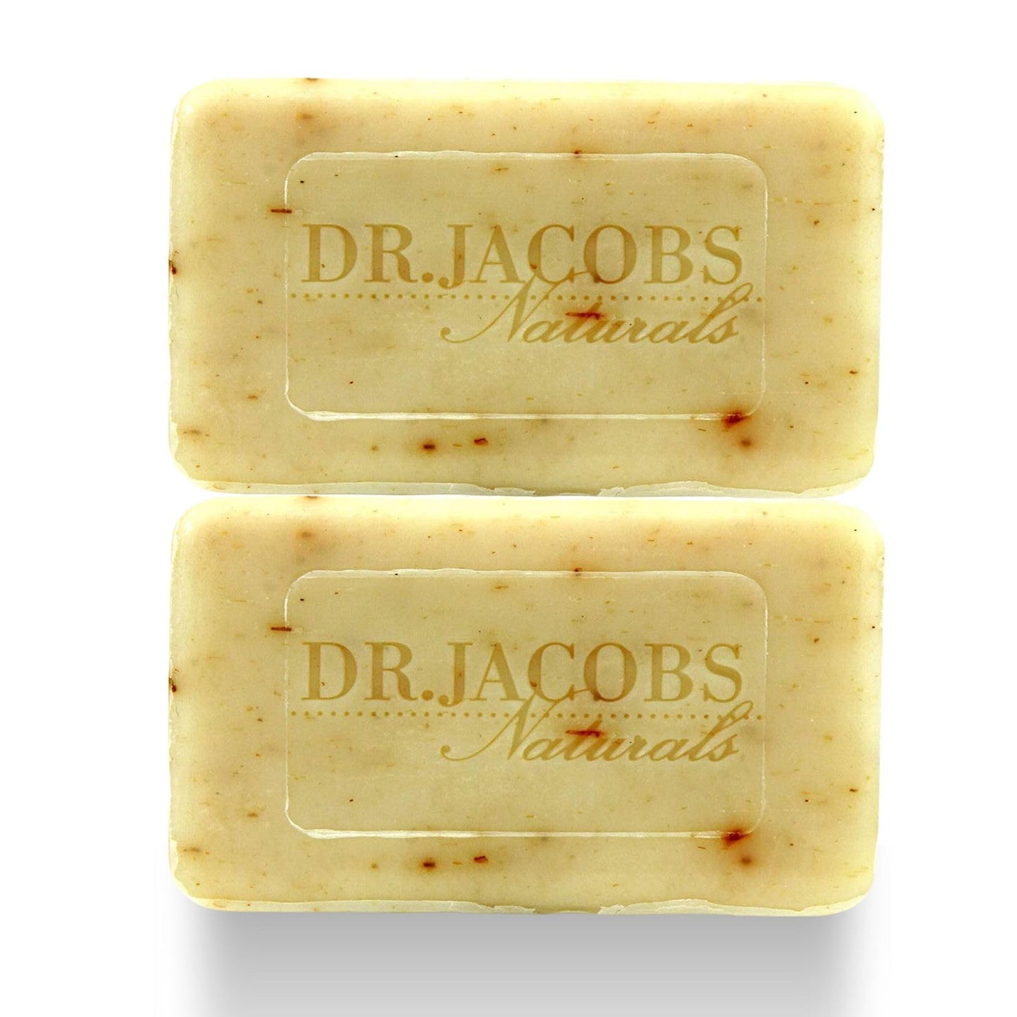Dr Jacobs Naturals, Triple Milled Loofah Exfoliating Castile Bar Soap (Pack of 2) - Free of Parabens, Sulfates, Synthetics, Gltuen and GMO (Luscious Beauty & Personal Care DR.JACOBS NATURALS