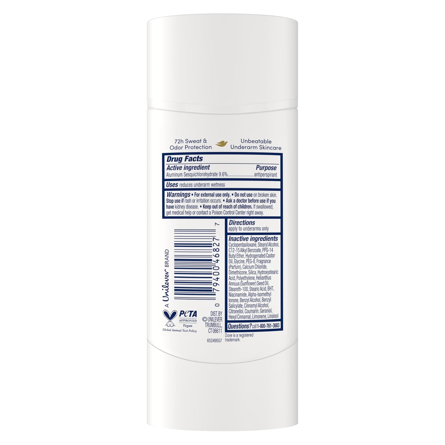 Dove Antiperspirant Deodorant Stick Peach Blossom & Rice Milk For Uneven Skin Tone 48-hour Odor and Sweat Protection 2.6 oz Beauty and Personal Care Dove
