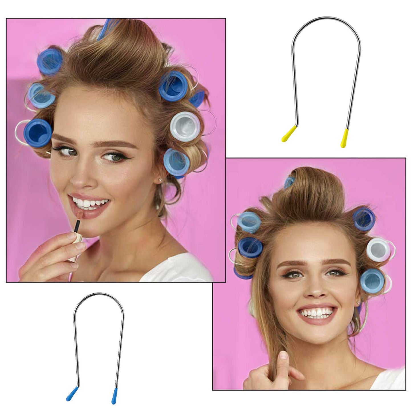 Hot Curler Clips Replacement Hot Roller Clips Rollers Securing Pins Fits 2 inch Hot Rollers Curlers (2”,20PCS) Beauty & Personal Care Jicoyin