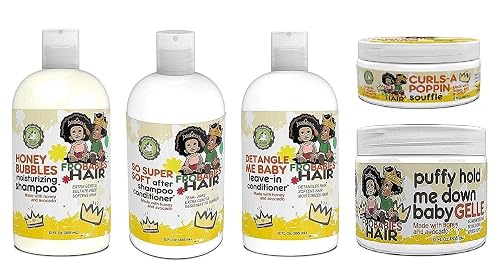 Frobabies Hair FroBabies Hair So Super Soft and Moisturizing Hair Products Combo (SHAMPOO&LEAVEIN-COND&GELLE&SOUFFLE&CONDITIONER) (SH&COND&LEAVEI Beauty & Personal Care Frobabies Hair