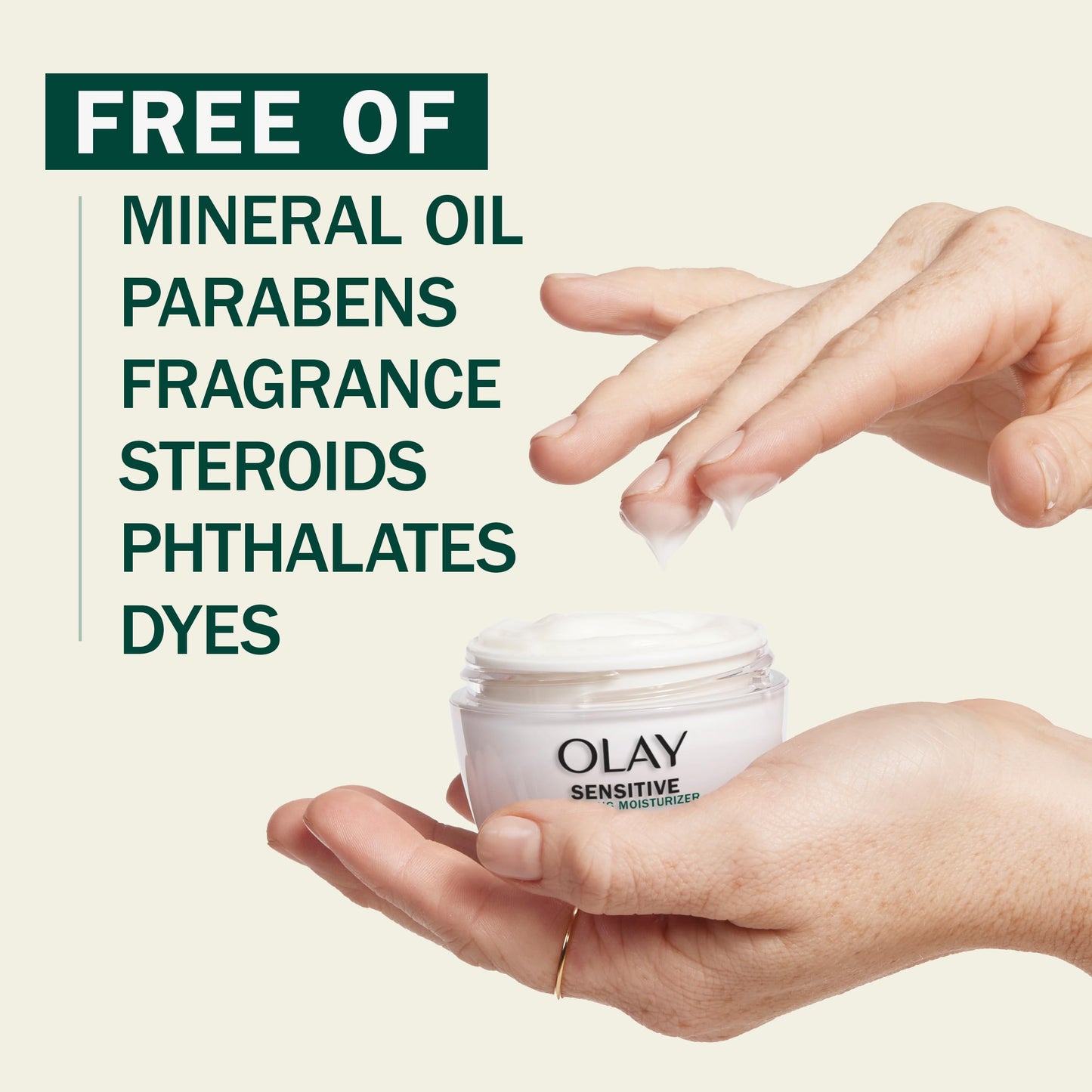 Olay Sensitive Face Moisturizer Cream with Colloidal Oatmeal Skin Protectant - Fragrance Free - 1.7oz Beauty & Personal Care Olay