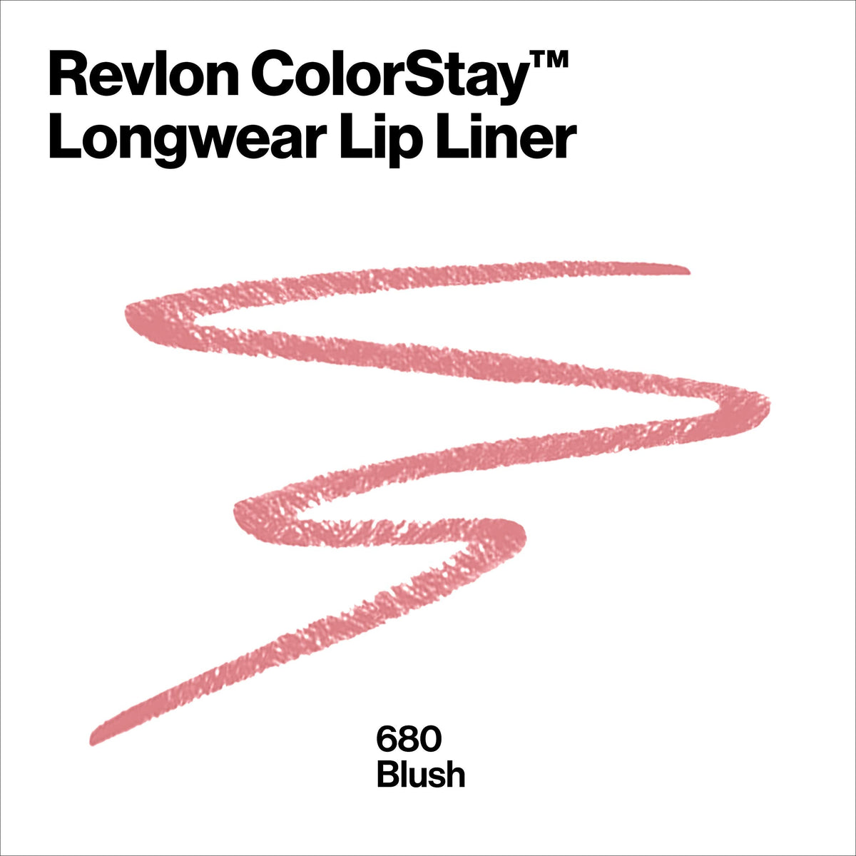 Revlon Colorstay Lip Liner Makeup with Built-In Sharpener, Longwear Rich Colors, Smooth Application, 680 Blush, 0.01 oz Beauty & Personal Care REVLON