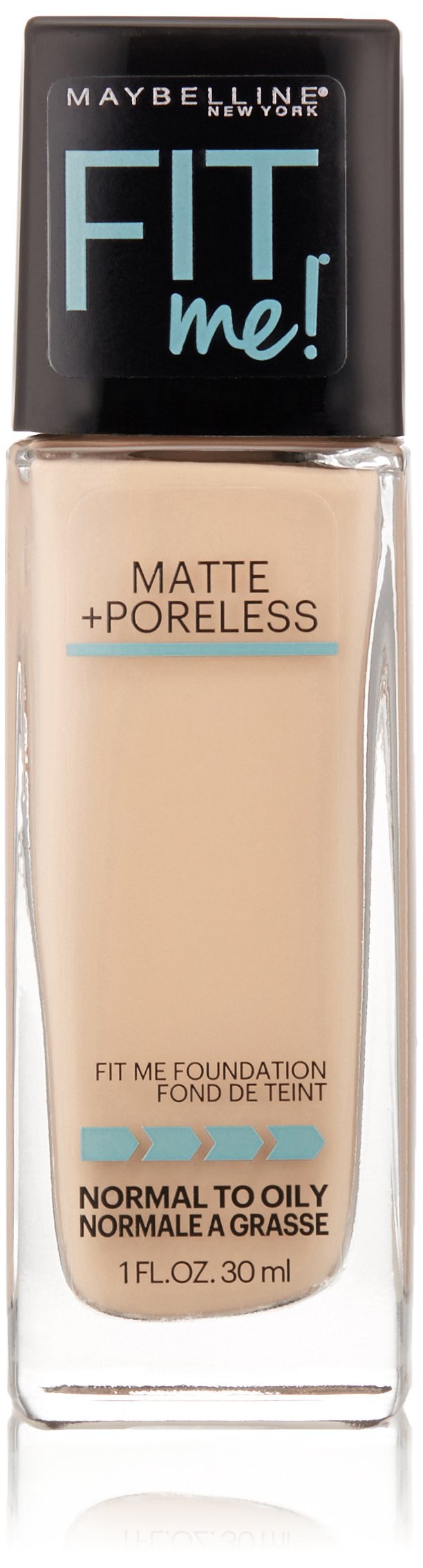 Maybelline New York Fit Me Matte Plus Pore Less Foundation Makeup, Natural Ivory, 1 Fluid Ounce Beauty & Personal Care MAYBELLINE