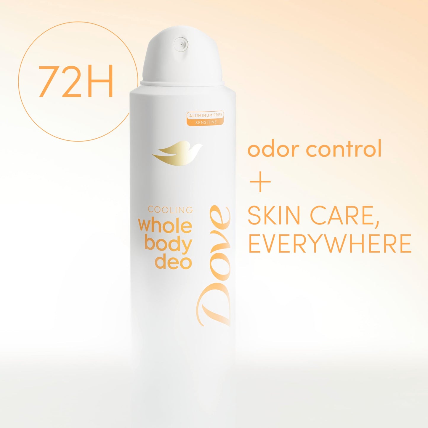 Dove Whole Body Deodorant Cooling Spray Peach & White Tea Aluminum Free 4oz Beauty and Personal Care Dove