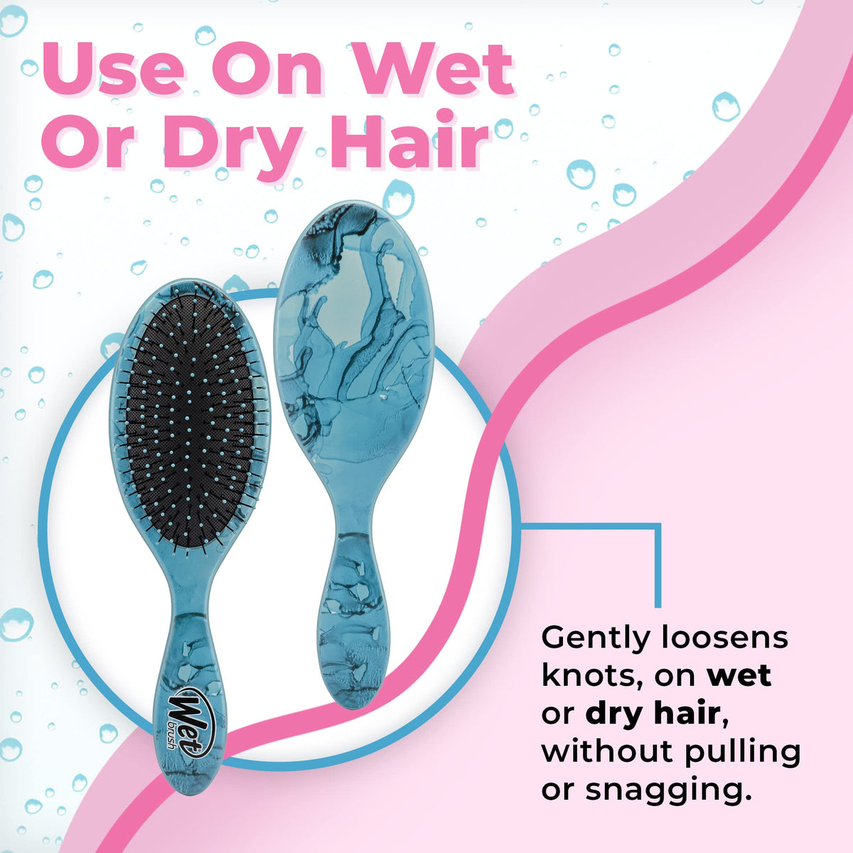 Wet Brush Original Detangler Hair Brush, Arctic Blue - All Hair Types - Ultra-Soft IntelliFlex Detangler Bristles Glide Through Tangles with Ease Beauty & Personal Care Wet Brush