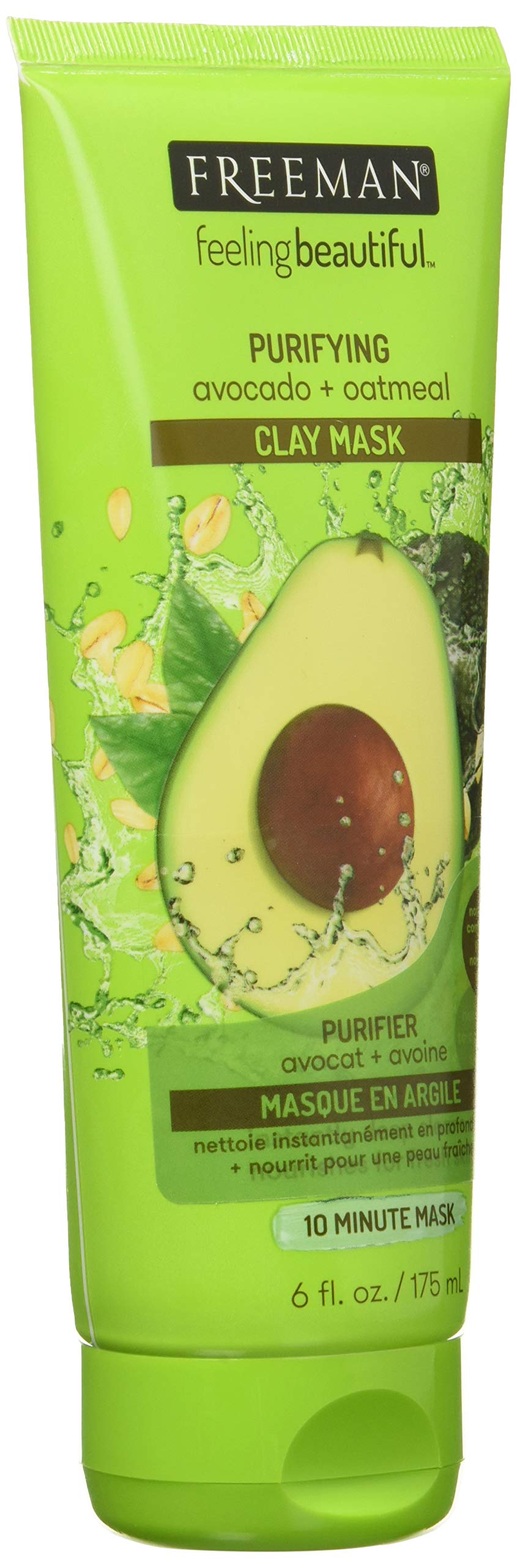 Freeman Feeling Beautiful Facial Clay Masque Avocado & Oatmeal 6 oz Beauty & Personal Care Freeman