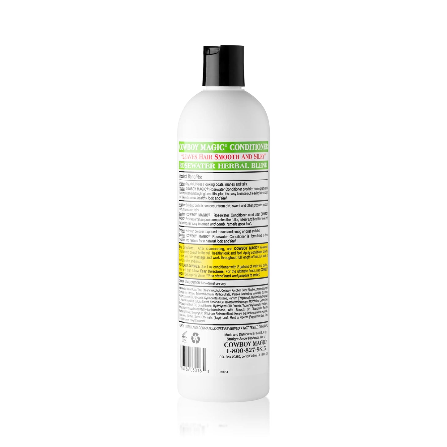 Cowboy Magic Rosewater Conditioner REVITALIZES and DETANGLES 16 Ounce Beauty & Personal Care Cowboy Magic