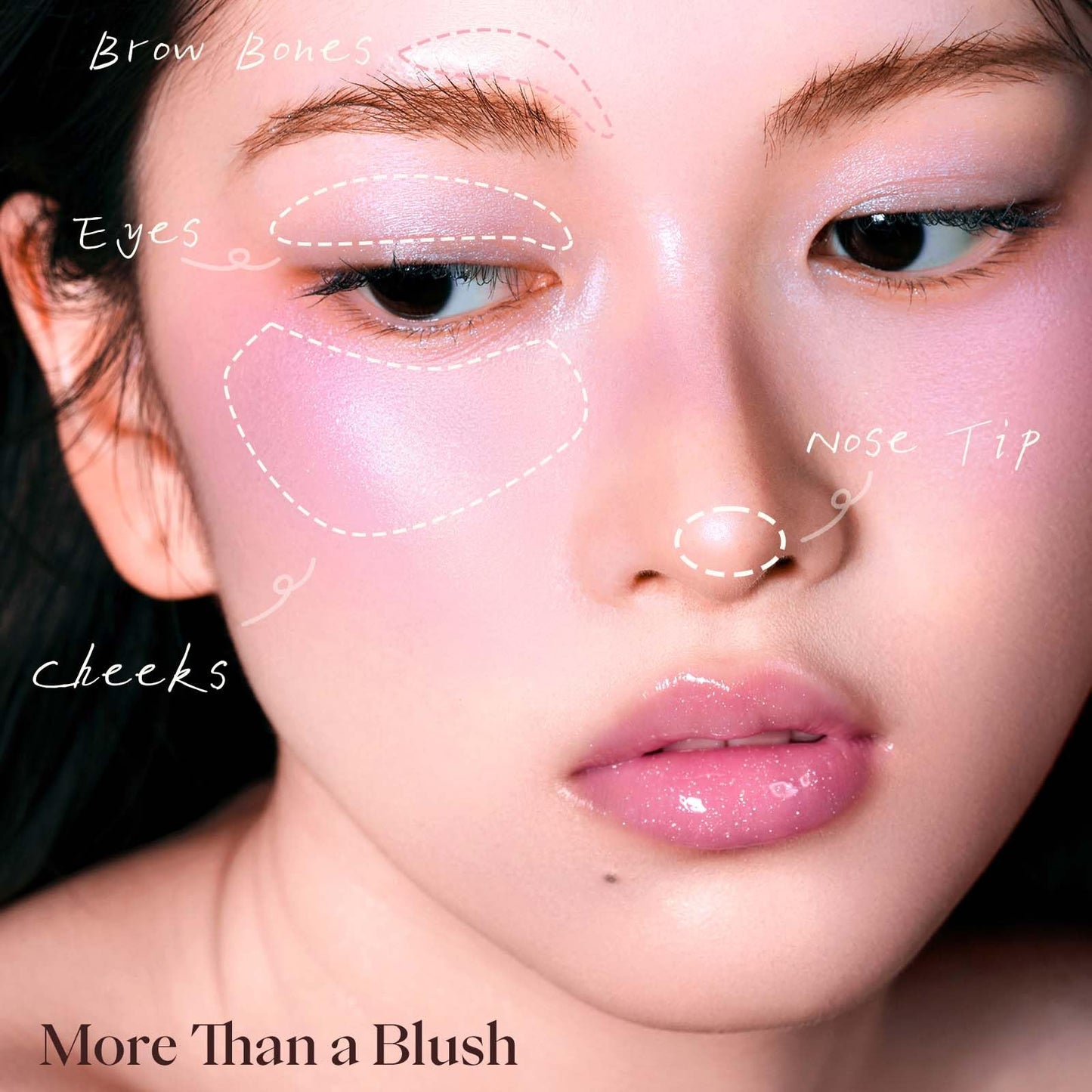 JOOCYEE AURA Glazed Blush Highlighter Luminous Powder Blush - Coral Glow Beauty and Personal Care Joocyee