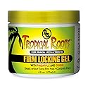 Bronner Bros Tropical Roots Firm Locking Gel - Loc & Twist Gel Ideal for Braids, Twists & Locs with Pineapple & Guava Extracts, Vitamins B5 & B12 Beauty & Personal Care Bronner Bros