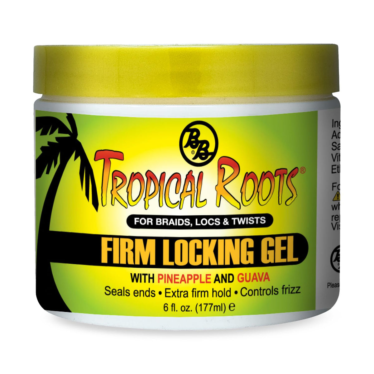 Bronner Bros Tropical Roots Firm Locking Gel - Loc & Twist Gel Ideal for Braids, Twists & Locs with Pineapple & Guava Extracts, Vitamins B5 & B12 Beauty & Personal Care Bronner Bros