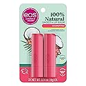 eos 100% Natural Lip Balm- Coconut Milk, eos lip balm, All-Day Moisture, Lip Care, Shea Butter, Moisturizing, Sensitive Skin,0.14 oz, 2 Pack Beauty & Personal Care eos