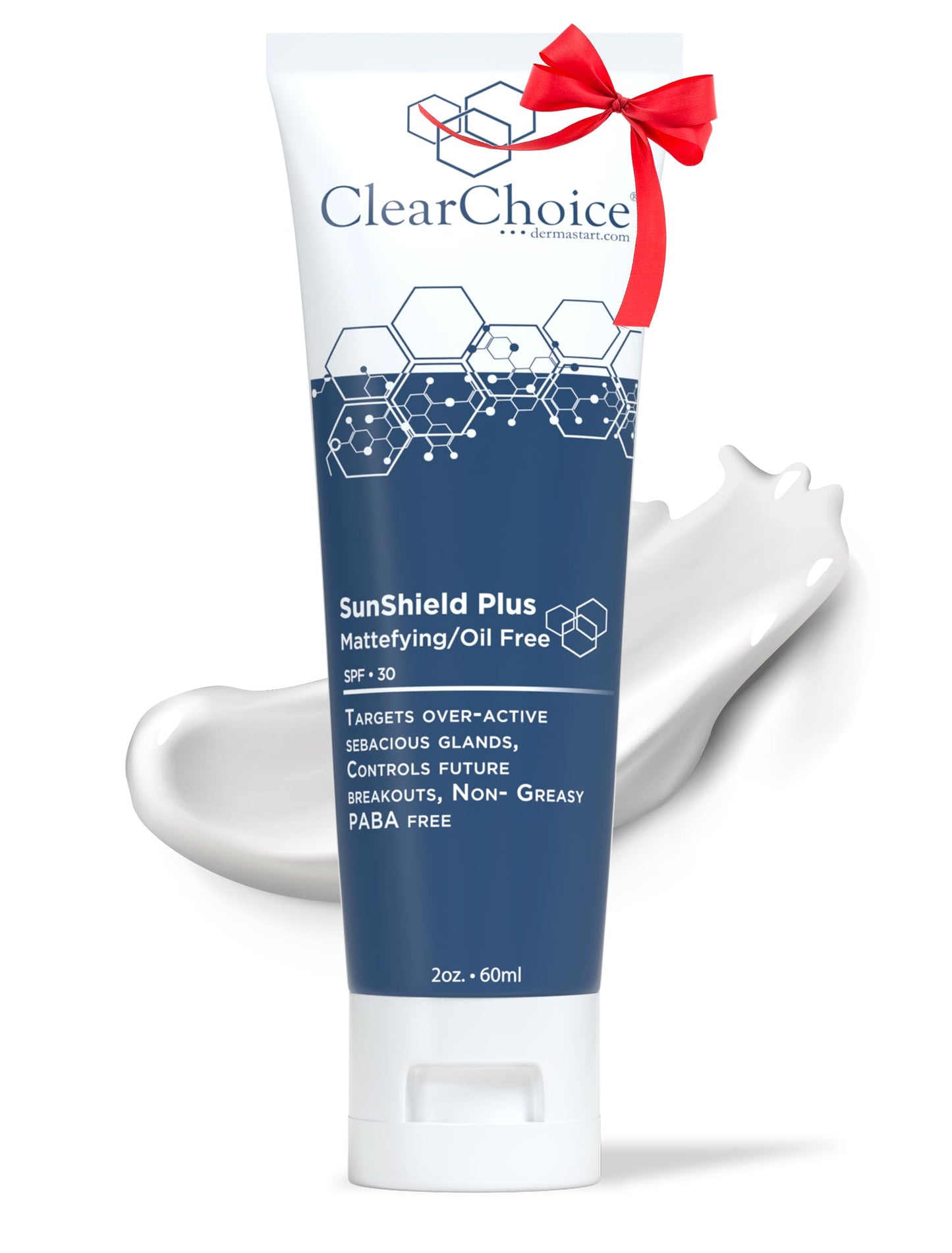 Clear Choice Sun Shield Plus 1.7oz - Non-Greasy Daily Sunscreen for Oily & Acne-Prone Skin, SPF 30, Controls Breakouts & Sebum, PABA-Free with Zinc Beauty & Personal Care ClearChoice, Dermastart, Inc