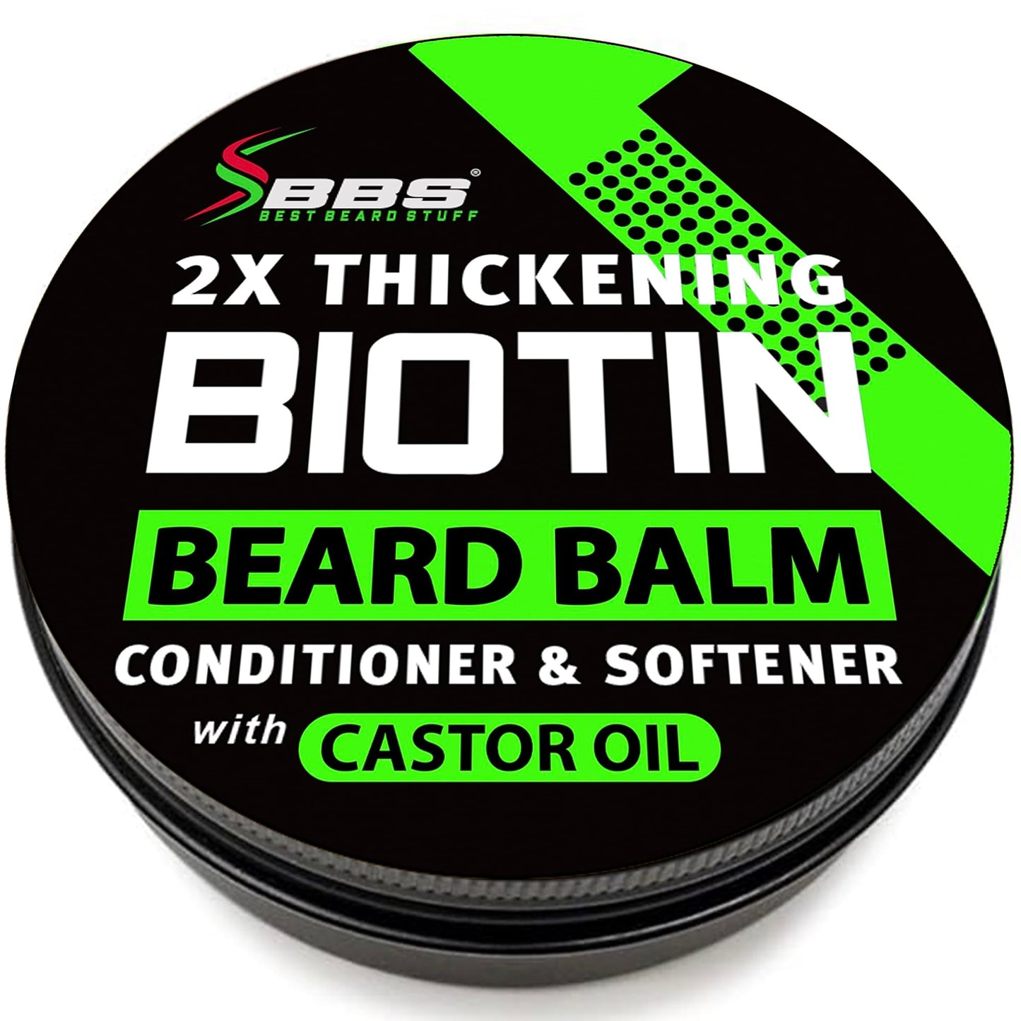 Biotin Beard Balm for Men – 2X Thickening Mustache & Beard Wax with Castor Oil & Meadowfoam, Hydrating Growth Balm & Leave-In Conditioner Beauty & Personal Care BBS BEST BEARD STUFF