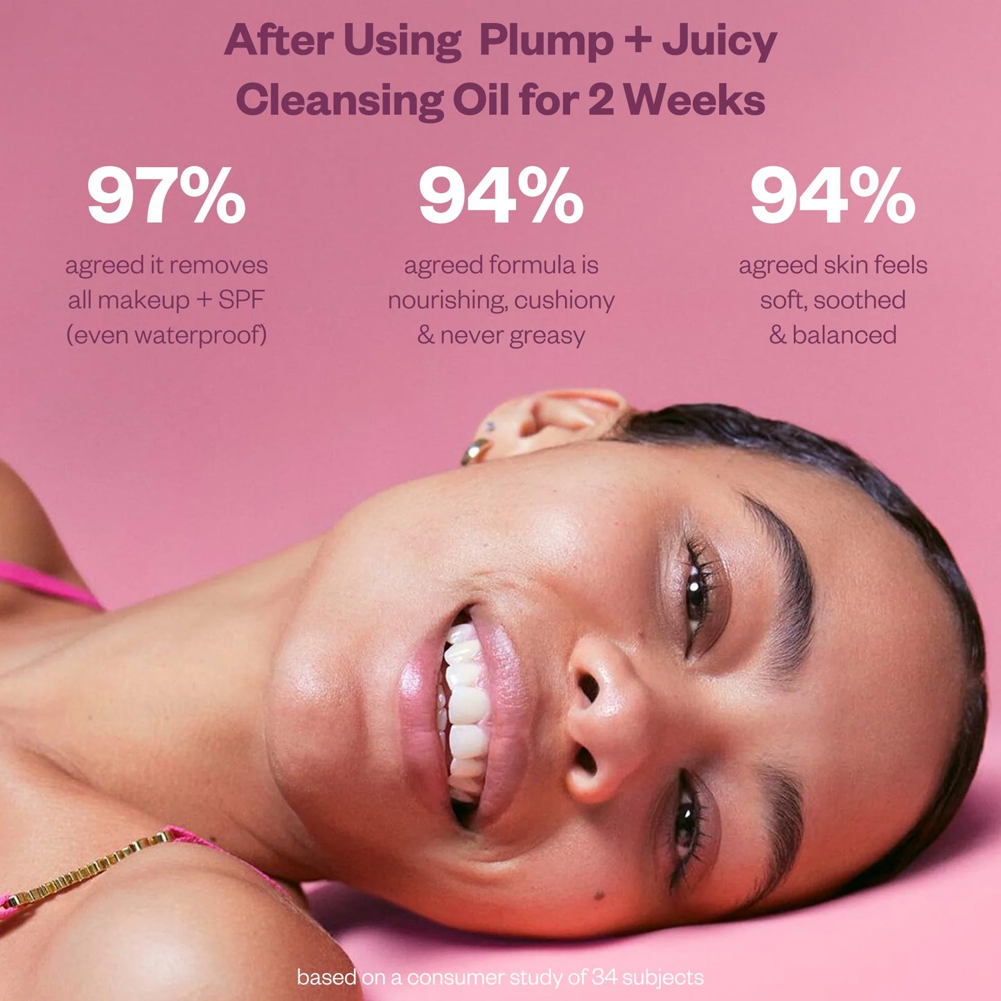 Kosas Plump + Juicy Cushiony Calm Botanical Cleansing Oil - Hydrating Makeup Remover for Sensitive Skin, Non-Greasy Oil Cleanser with Ceramides Beauty & Personal Care Kosas