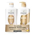 Pantene Shampoo & Conditioner Set, Daily Moisture Renewal with Vitamin E - Pro-V Nutrients for Dry, Color-Treated, Straight to Curly Hair, 72-Hour Beauty & Personal Care Pantene