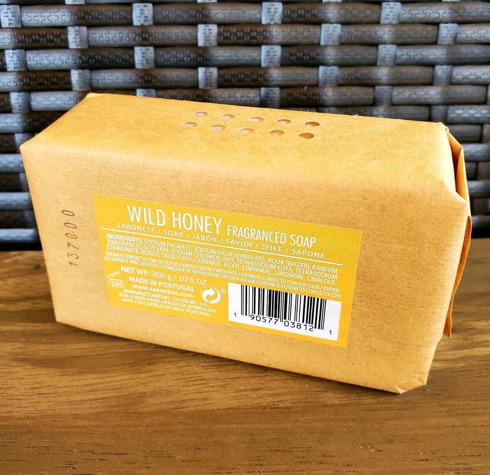 Castelbel Porto Wild Honey Fragranced Soap Bar, 10.5 Ounces Beauty & Personal Care Castelbel