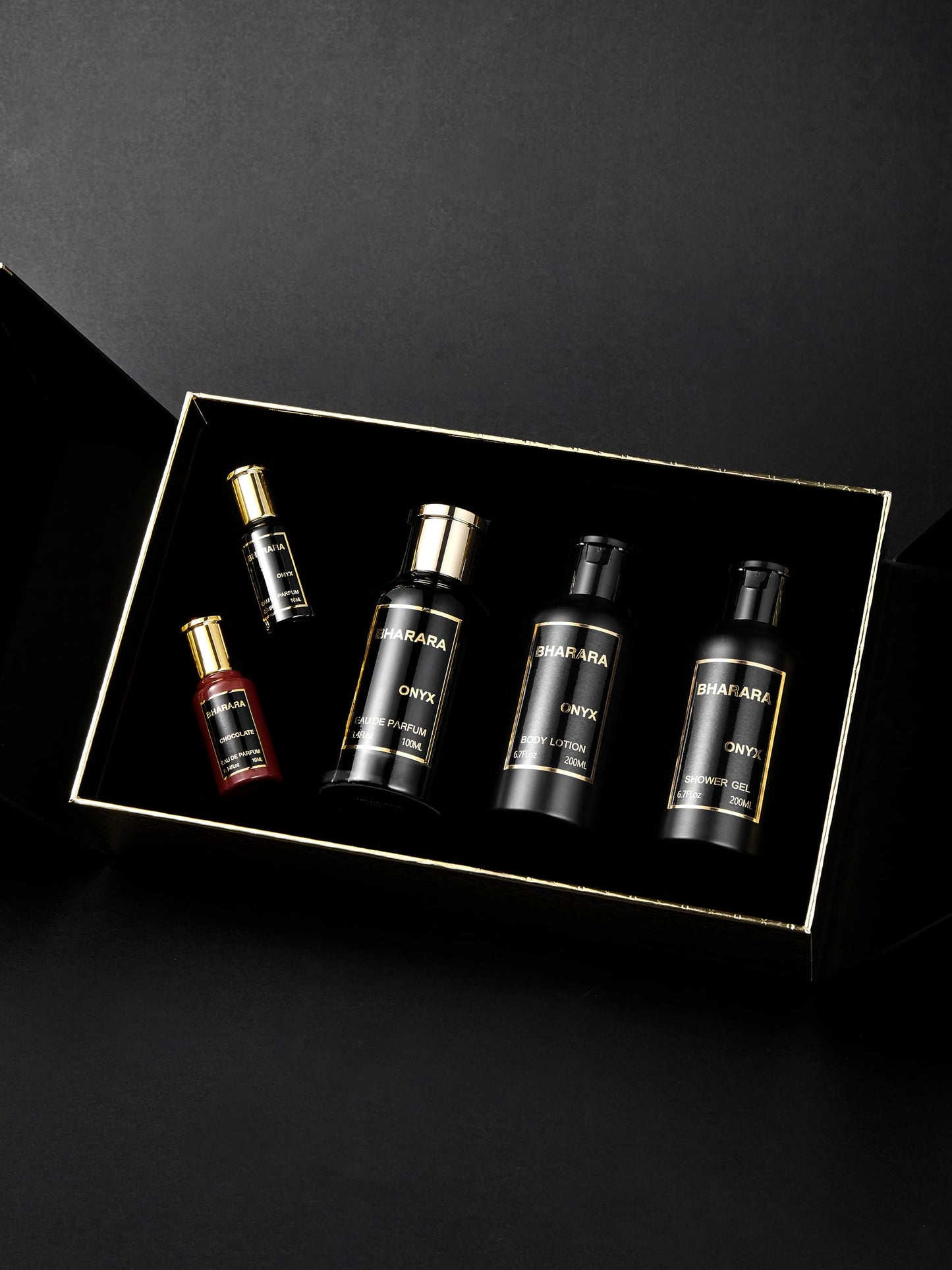 Bharara Onyx Bath & Body Eau De Parfum 5 Pc Gift Set For Men Beauty & Personal Care B Bharara