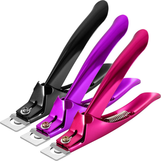 Yaomiao 3 Pcs False Premium Nail Clipper for Acrylic Nail Tips Cutter Rustproof Stainless Steel Fingernail Trimmer Manicure Tool for Salon Beauty Beauty & Personal Care Yaomiao