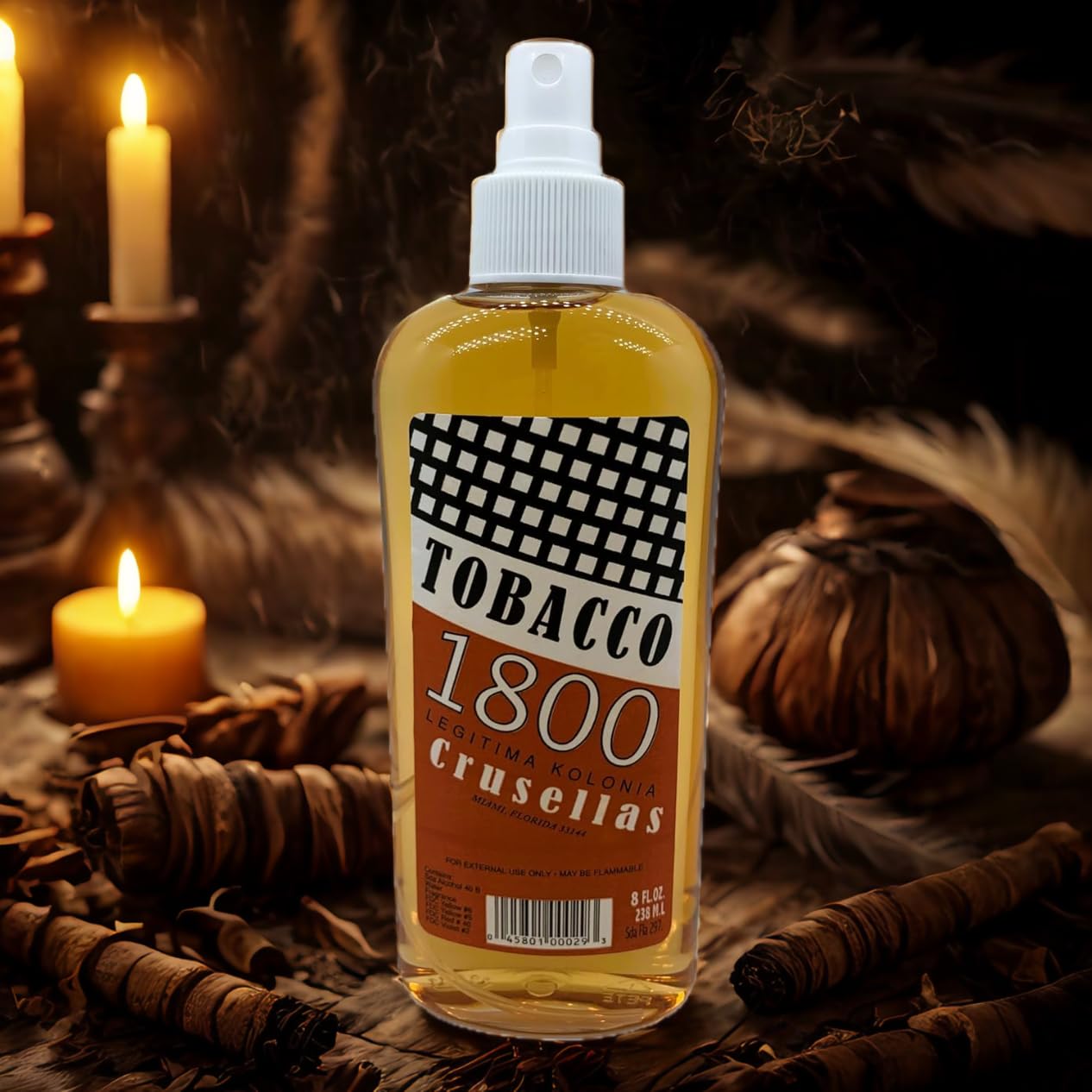 Crusellas Legitima Kolonia 1800 Tobacco Pump Spray Cologne 8 Fl. Oz. Beauty & Personal Care Crusellas