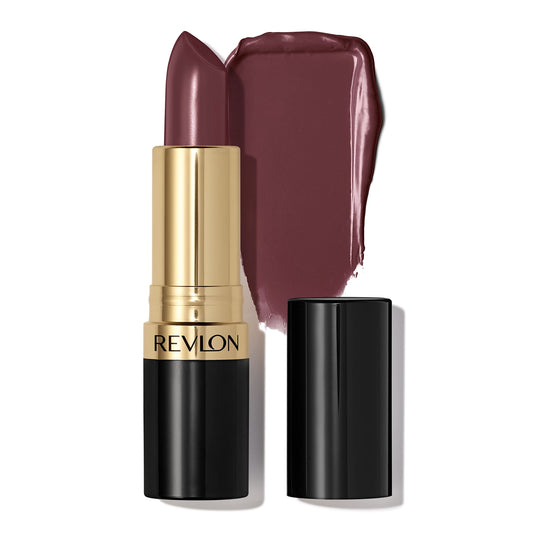 Revlon Super Lustrous Lipstick, Creamy Formula For Soft, Fuller-Looking Lips, Moisturized Feel, 045 Naughty Plum, 0.15 oz Beauty & Personal Care REVLON