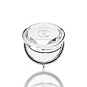 Contours Rx Crystal Compact Makeup Mirror - Dual-Sided 1x & 2X Magnification - Portable, Stylish Metal Frame for Folding Mirror, Beauty Touch-Ups Beauty & Personal Care Contours Rx