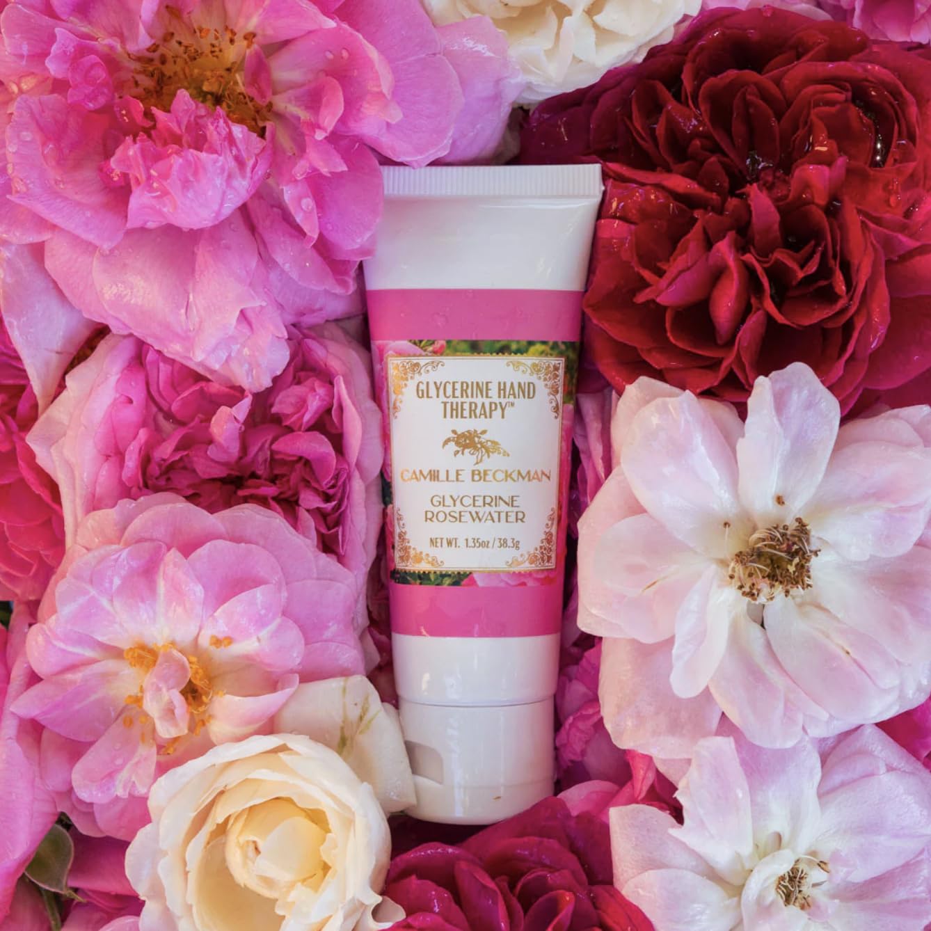 Camille Beckman Glycerine Hand Therapy Cream, Glycerine Rosewater, 1.35 Ounce Beauty & Personal Care Camille Beckman