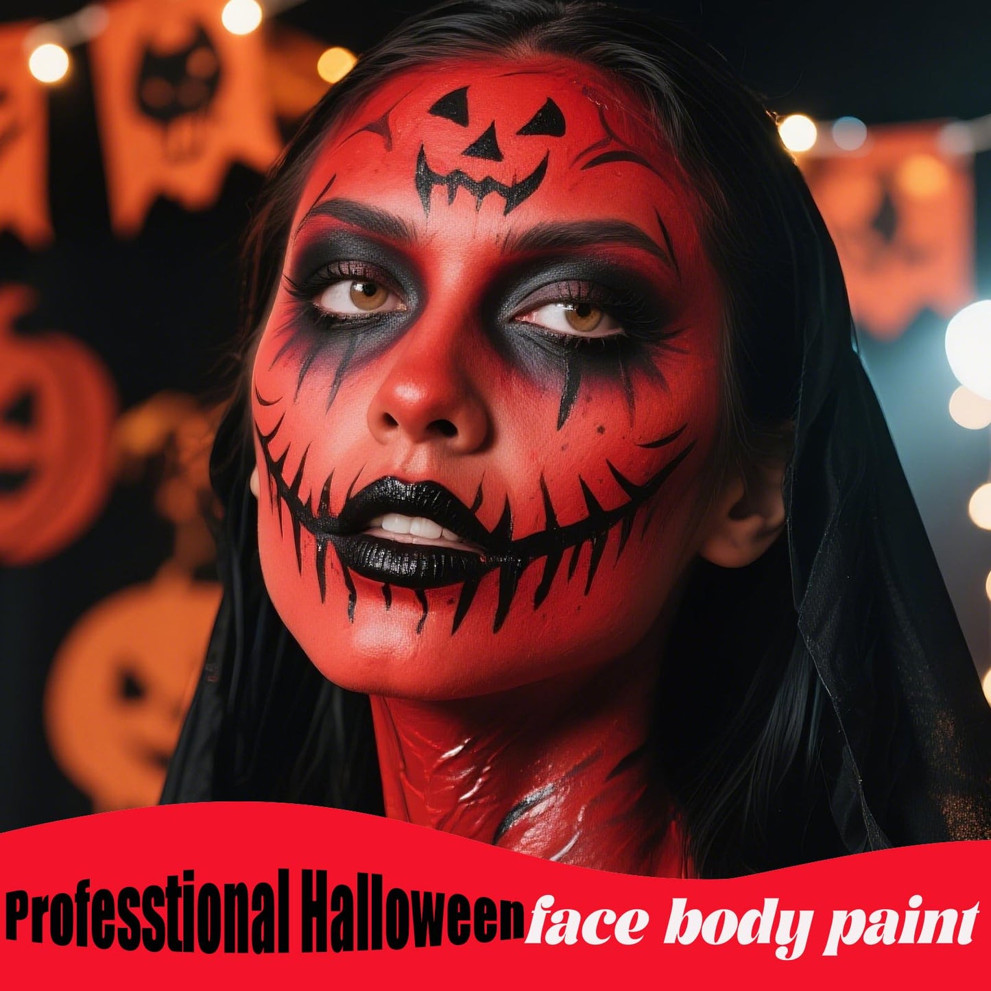 Red face body paintRed Water Based Face Body Paint?Washable Face Paint For Devil Clown Nose Red Body Paint for Halloween SFX Cosplay Costumes Beauty & Personal Care TUHPIBK