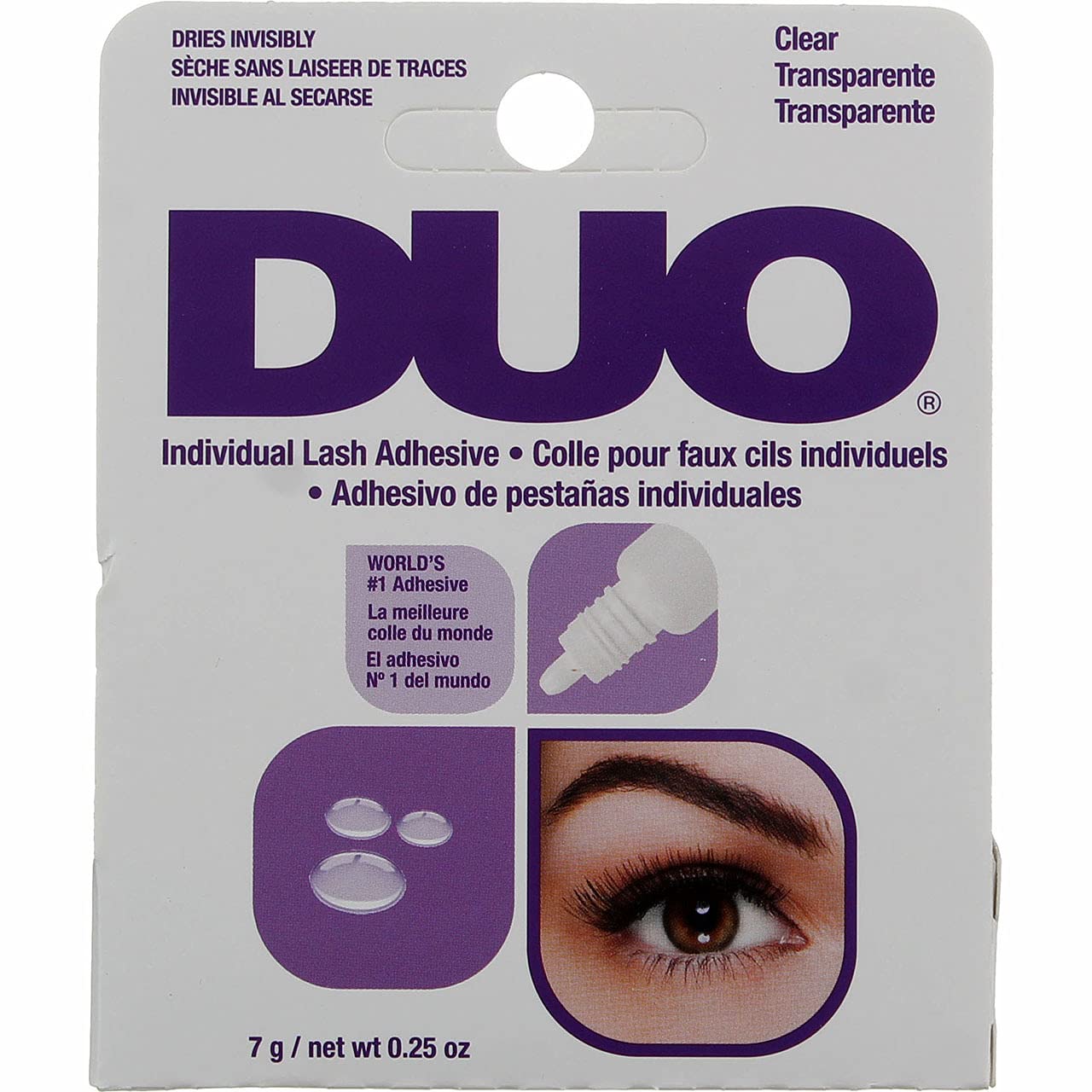 Duo Eyelash Individual Adhesive Clear 0.25 Ounce (7ml) (2 Pack) Beauty & Personal Care DUO