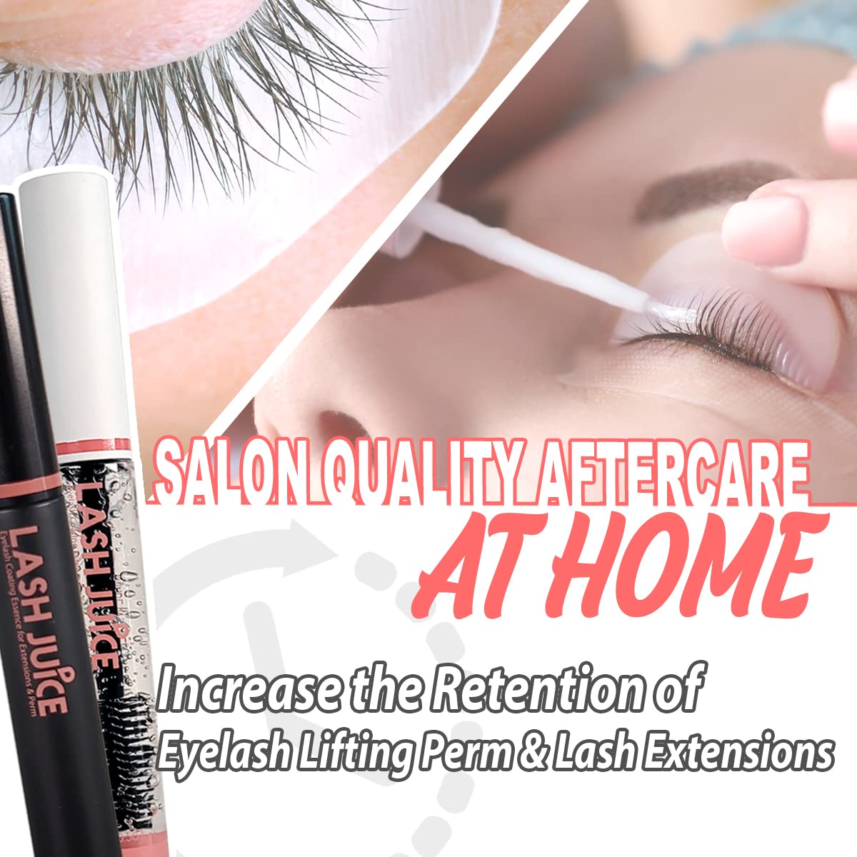 Lash Juice by Amber Lash, 3-in-1 Coating Essence and sealant for Eyelashes with Extensions and or Lift Perm, Protect and Nourish to Promote Healthy Beauty & Personal Care Amber Lash