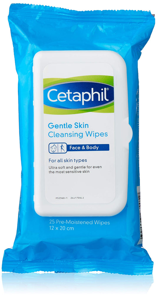 Cetaphil Gentle Skin Cleansing Cloths for Dry, Sensitive Skin, Face Cleansing Wipes, 25 ct. Beauty & Personal Care Cetaphil