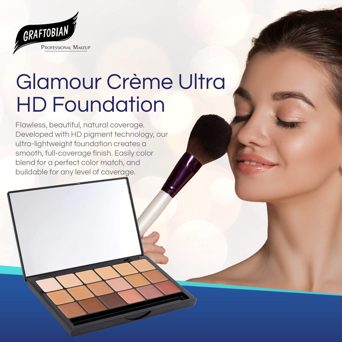 Graftobian HD High-Definition Super Palette - Foundation Palette, Professional Face Cream Palette, Contour & Coverage Face Makeup, Artist Kit Beauty & Personal Care Graftobian