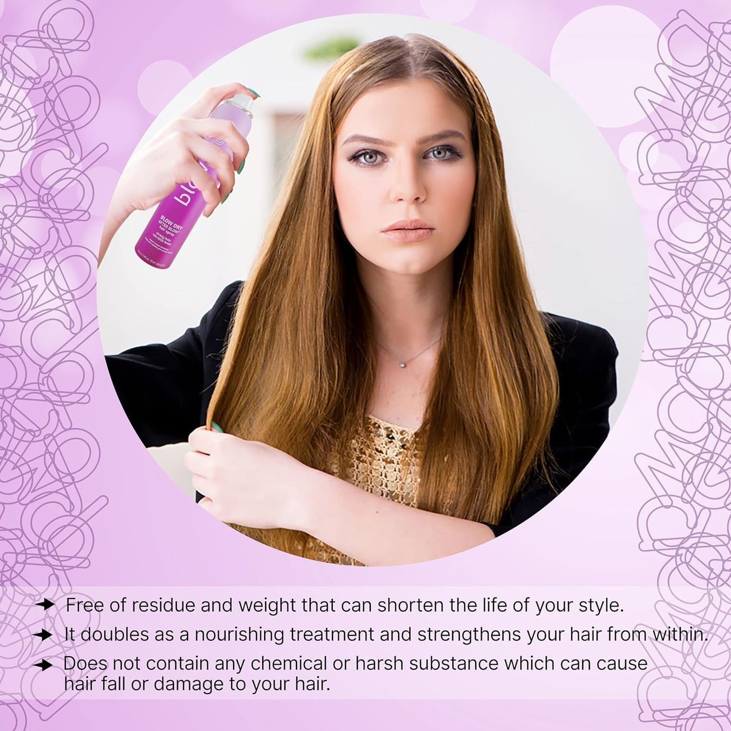 blowpro After Blow Strong Hold Finishing Spray 10oz, Adds Shine, Volume & Frizz Control without Buildup, Soy Protein Helps Strengthen Hair, 100% Beauty & Personal Care blowpro