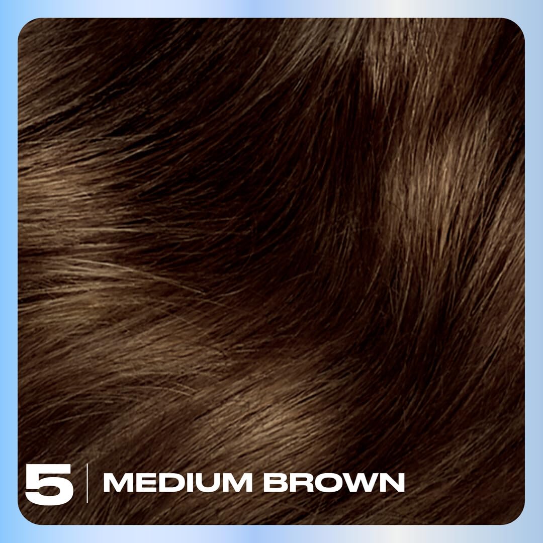 Clairol Nice'n Easy Permanent Hair Dye, 5 Medium Brown | 100% Gray Coverage | Long?Lasting, Natural?Looking Color & Shine | Pack of 1 Beauty & Personal Care Clairol
