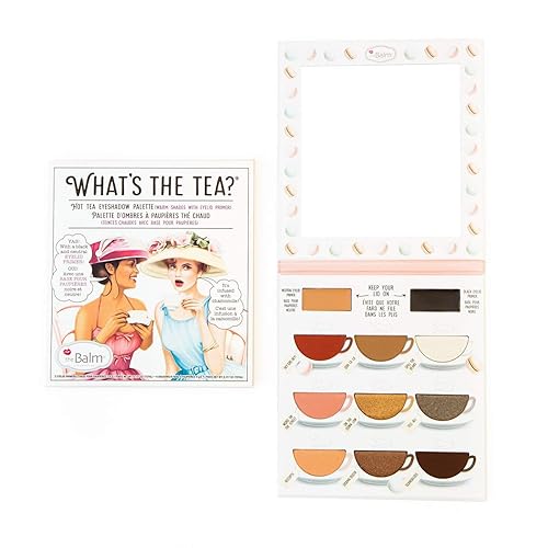 theBalm What's The Tea? Eyeshadow Palette With Primers, Hot Tea Warm Shades Beauty & Personal Care theBalm
