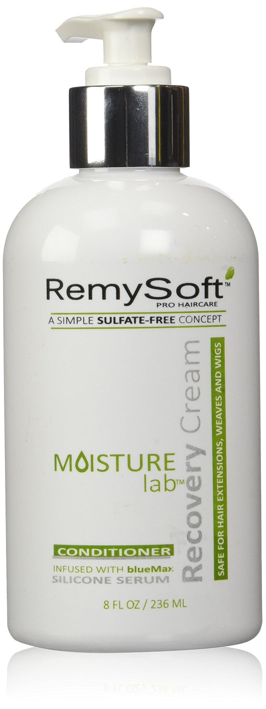 RemySoft Moisturelab Recovery Cream - Safe for Hair Extensions, Weaves and Wigs - Salon Formula Conditioner 8oz - Gentle Sulfate-free Lather Beauty & Personal Care RemySoft