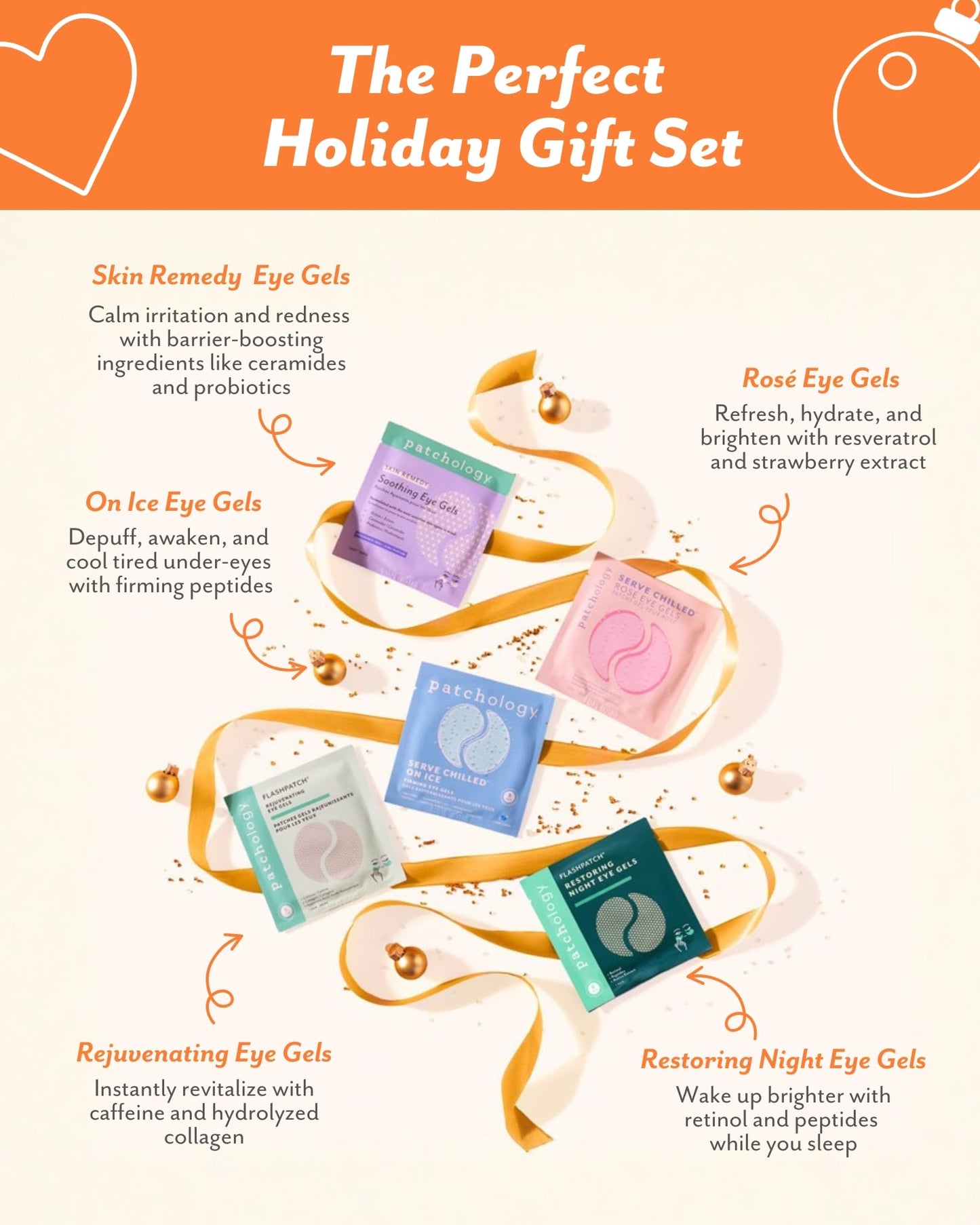 Patchology Patching All The Way Gift Set - Hydrating Under Eye Masks with Collagen, Retinol, Hyaluronic Acid - Christmas Gift & Beauty Stocking Beauty & Personal Care Patchology