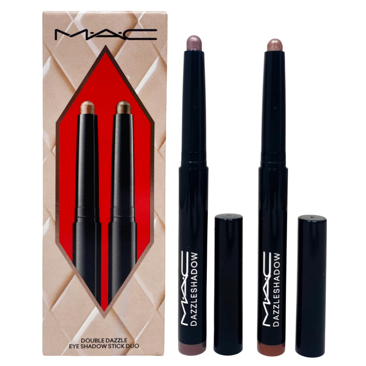 MAC M·A·C Cosmetics Holiday Exclusive Double Dazzle Eye Shadow Stick Duo - Subliminal Spark and Taupe It Off