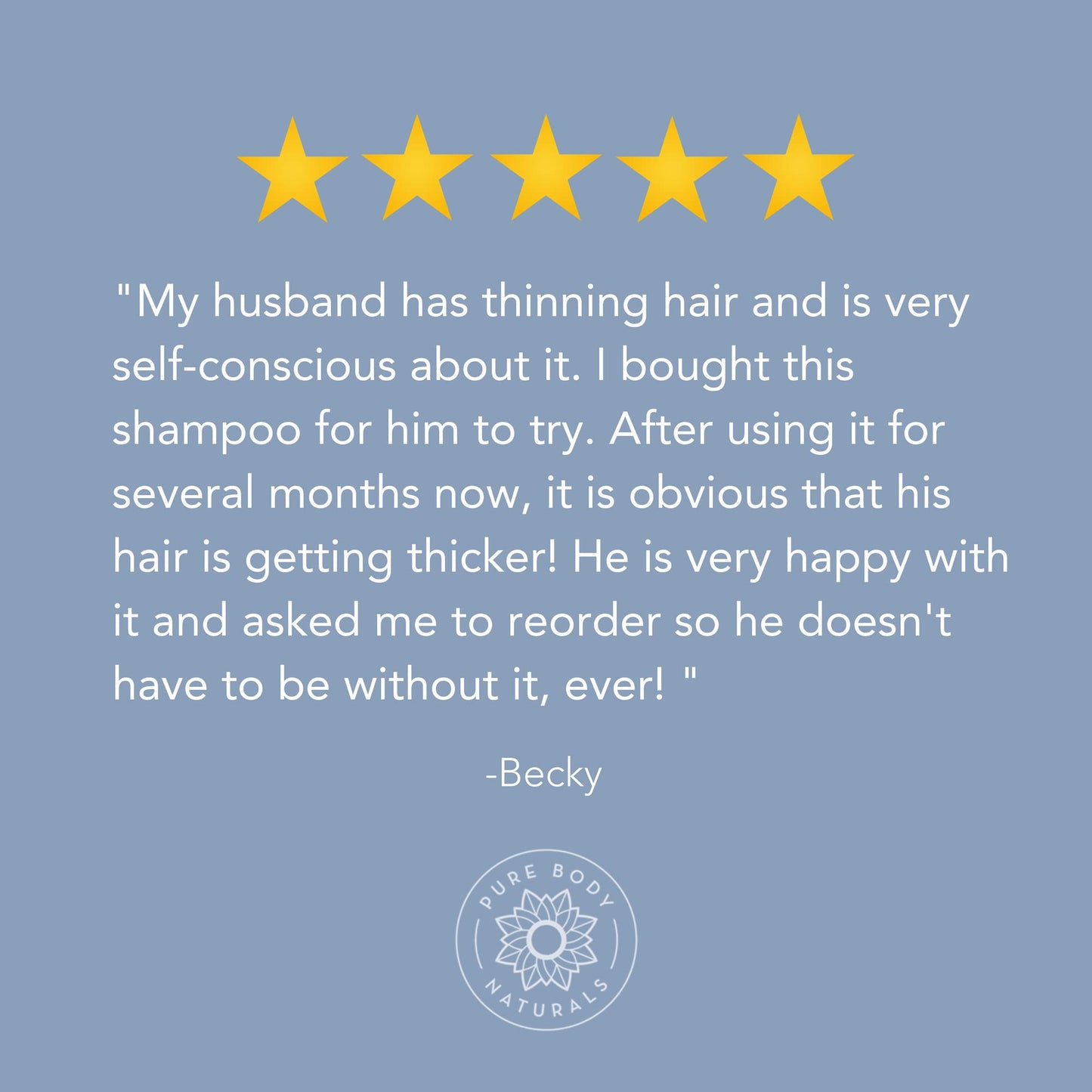 Pure Body Naturals Hair Loss Shampoo to Restore and Strengthen, Large 16 Ounce, DHT Blocker Shampoo for Thinning Hair, for Men and Women (Label Beauty & Personal Care Pure Body Naturals