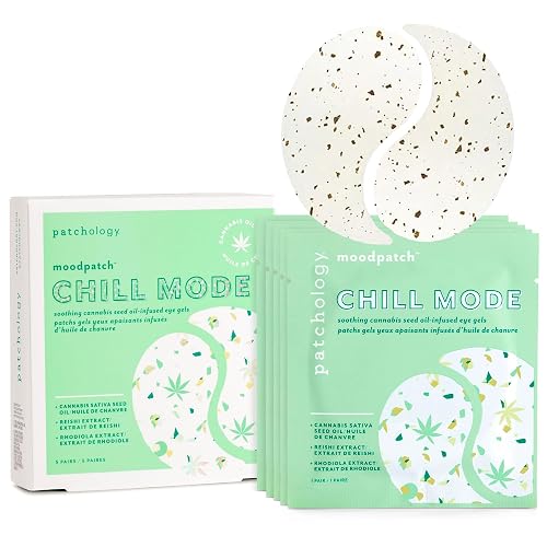 Patchology Chill Mode Under Eye Patches - Soothing, Oil-Infused Gel Eye Masks for Puffy Eyes and Dark Circles Treatment - Ideal for Hydration Beauty & Personal Care Patchology
