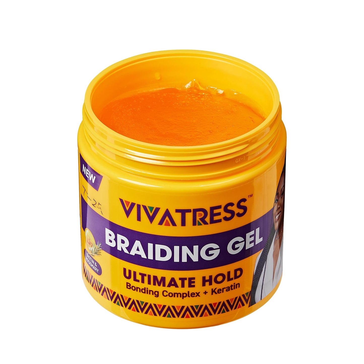 Red by Kiss VIVATRESS Ultimate Hold Braiding Gel - 4X Extra Strong, No Flake, Non Greasy, Long Lasting Sleek Styling Gel with Keratin, Biotin Beauty & Personal Care Red by Kiss