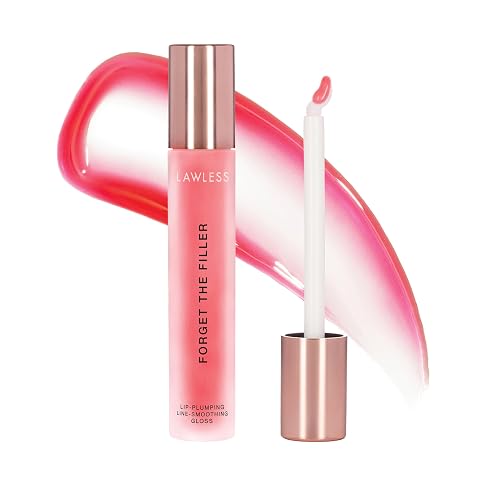 Lawless Women's Forget The Filler Lip Plumper Line Gloss - Queen Size, Cherry Vanilla, 0.19 Ounce (Pack of 1) Beauty & Personal Care LAWLESS