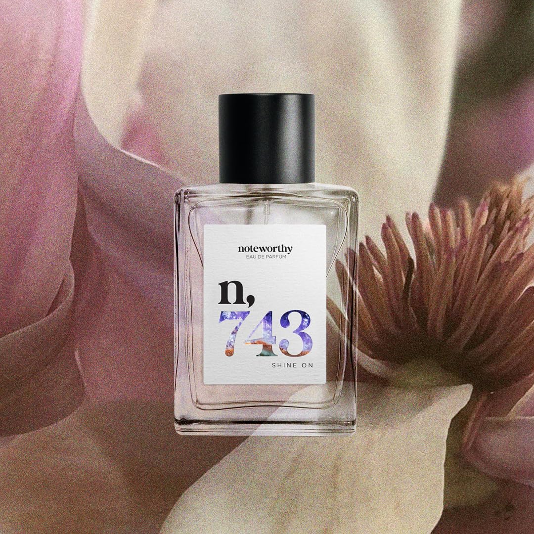 Noteworthy n,743 Shine On Eau De Parfum - Tuberose, Magnolia, Jasmine | Sophisticated, Warm Fragrance for Any Occasion | Long-lasting Unisex Perfume Beauty & Personal Care Noteworthy
