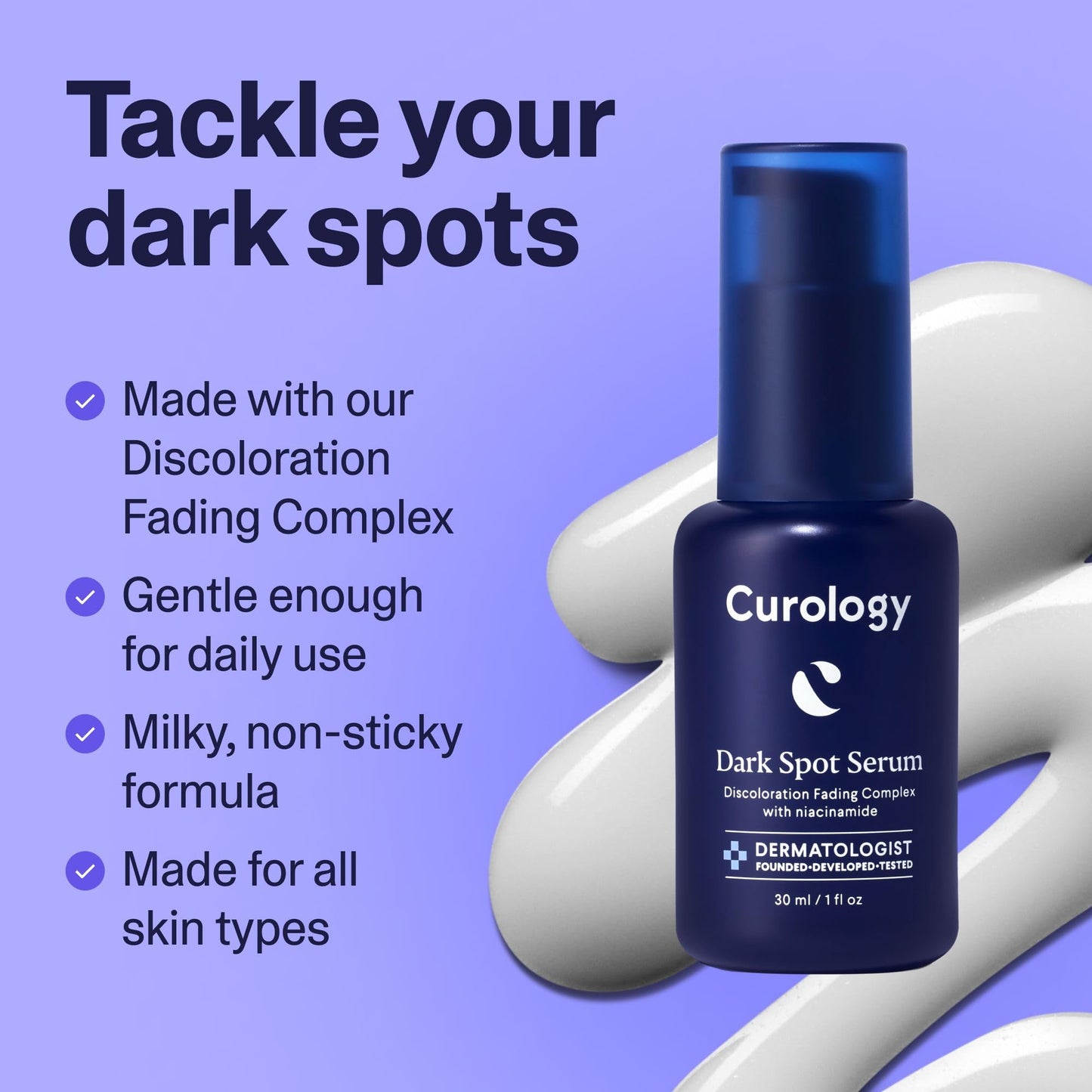 Curology Dark Spot Facial Serum, Discoloration Fading Serum, for Post Acne Marks and Sunspots, 1 fl oz Beauty & Personal Care Curology