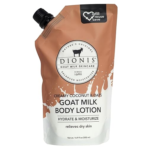 Dionis Creamy Coconut & Oats Goat Milk Body Lotion Refill Pouch, 20 Fl Oz (Pack of 1) Beauty & Personal Care Dionis