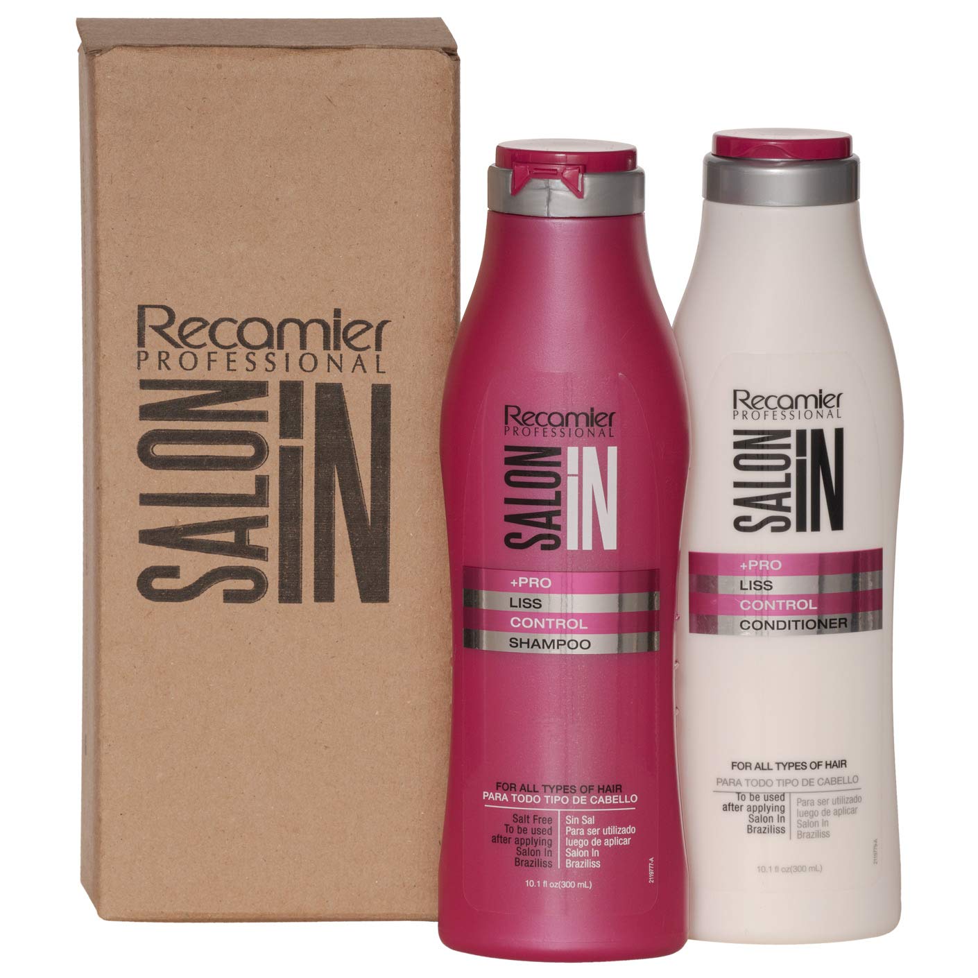 Salon In by Recamier | Liss Control Hair Shampoo & Conditioner Set | Hair Care Set | 10.1 fl oz / 300 ml Beauty & Personal Care RECAMIER PROFESSIONAL SALON IN