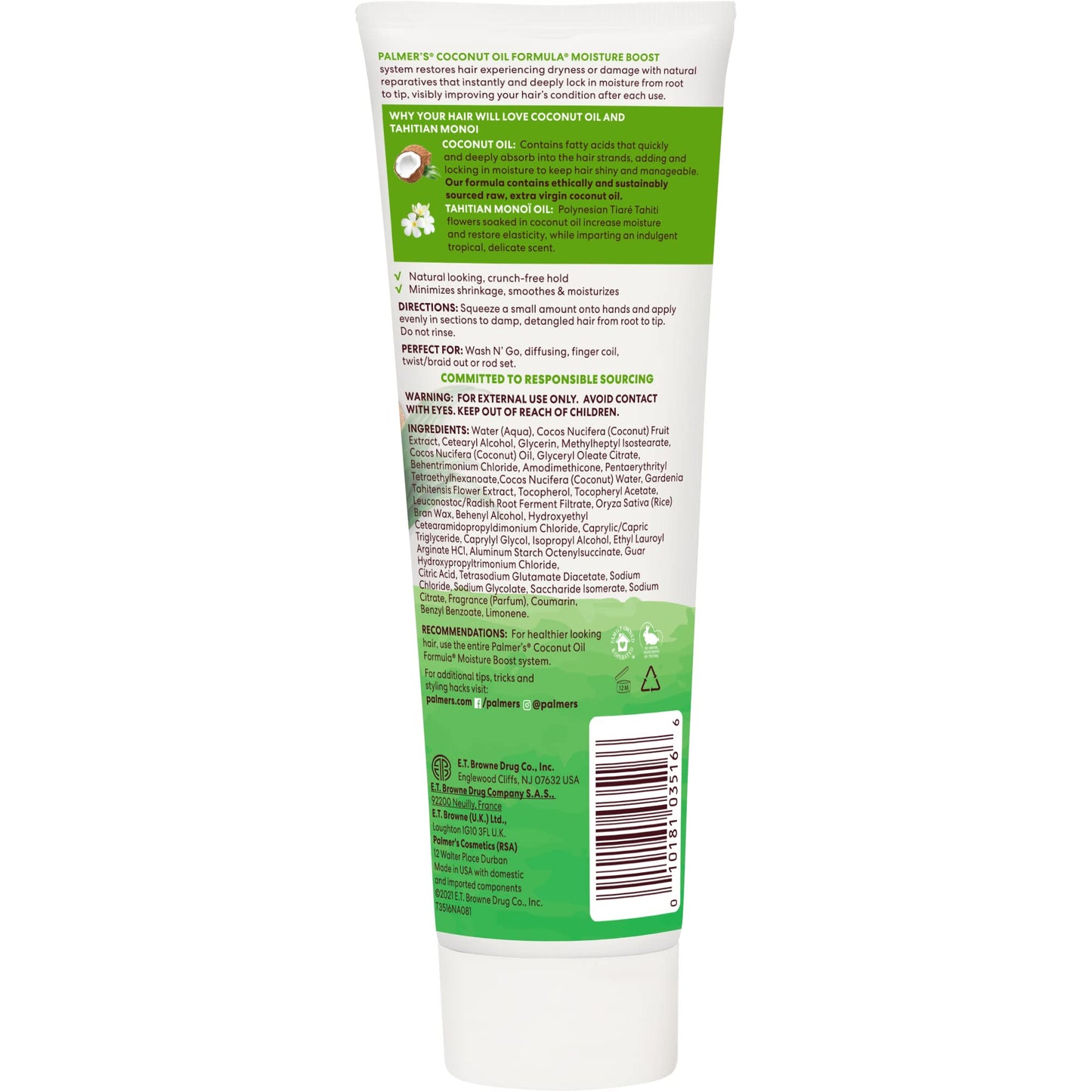Palmer's Coconut Oil Formula Moisture Boost Curl Whip Cream, 8.5 oz. Beauty & Personal Care Palmer's