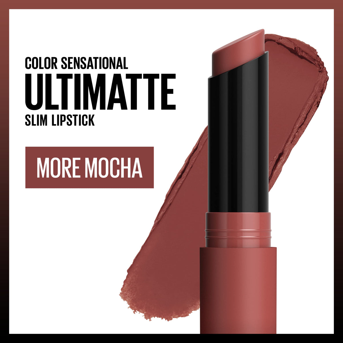Maybelline Color Sensational Ultimatte Matte Lipstick, Non-Drying, Intense Color Pigment, More Mocha, Mid-Tone Mauve, 1 Count Beauty & Personal Care MAYBELLINE